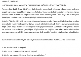 KAMUOYU BİLGİLENDİRMESİ