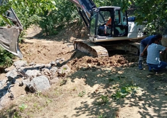 HEYELAN SEBEBİYLE ZARAR GÖREN SU HATTI ONARILDI